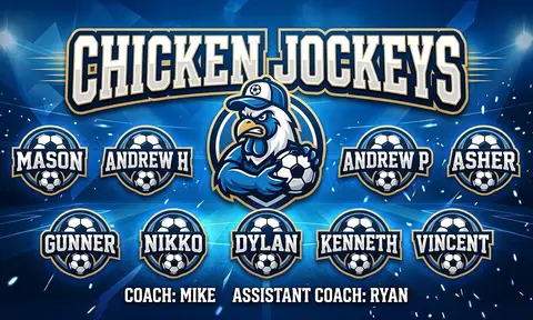 Chicken Jockeys Soccer AI image template