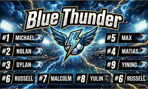 Blue Thunder Soccer AI image template