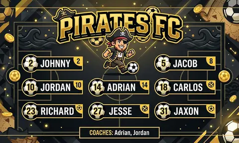 Pirates FC Soccer AI image template