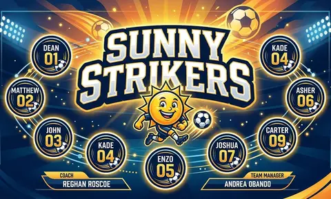 Sunny Strikers Soccer AI image template