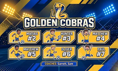 Golden Cobras Soccer AI image template