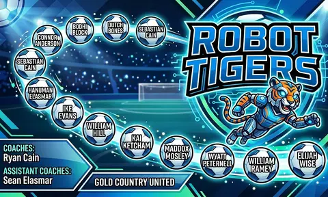 Robot Tigers Soccer AI image template