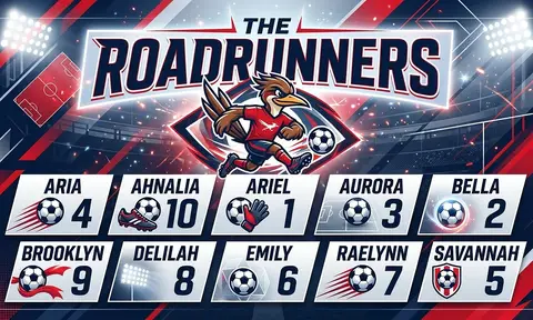 The Roadrunners Soccer AI image template