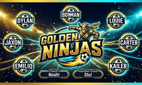 Golden Ninjas Soccer AI image template