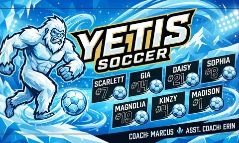 Yetis Soccer AI image template