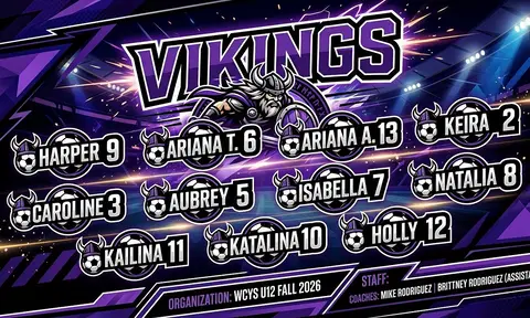 Vikings Soccer AI image template