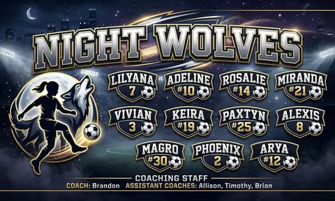 night wolves Soccer AI image template