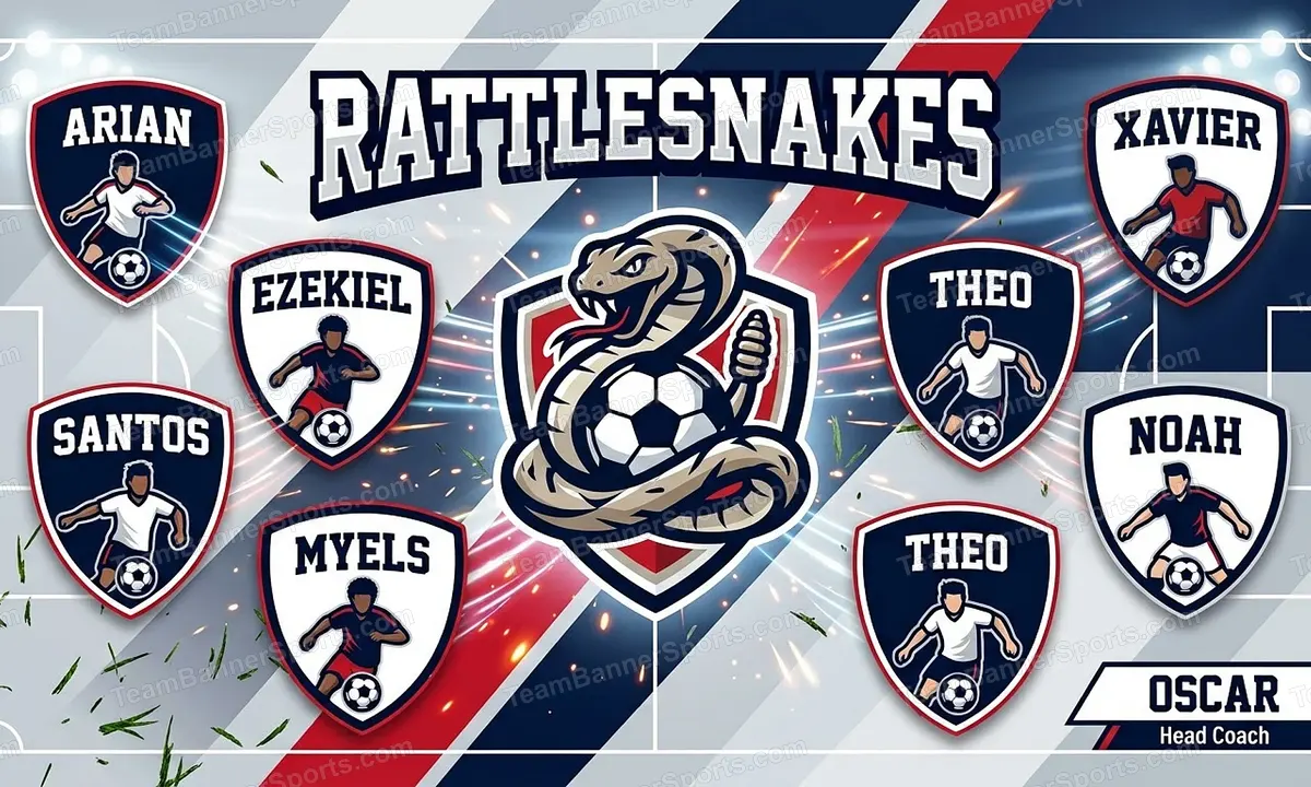 Rattlesnakes soccer team banner created with AI