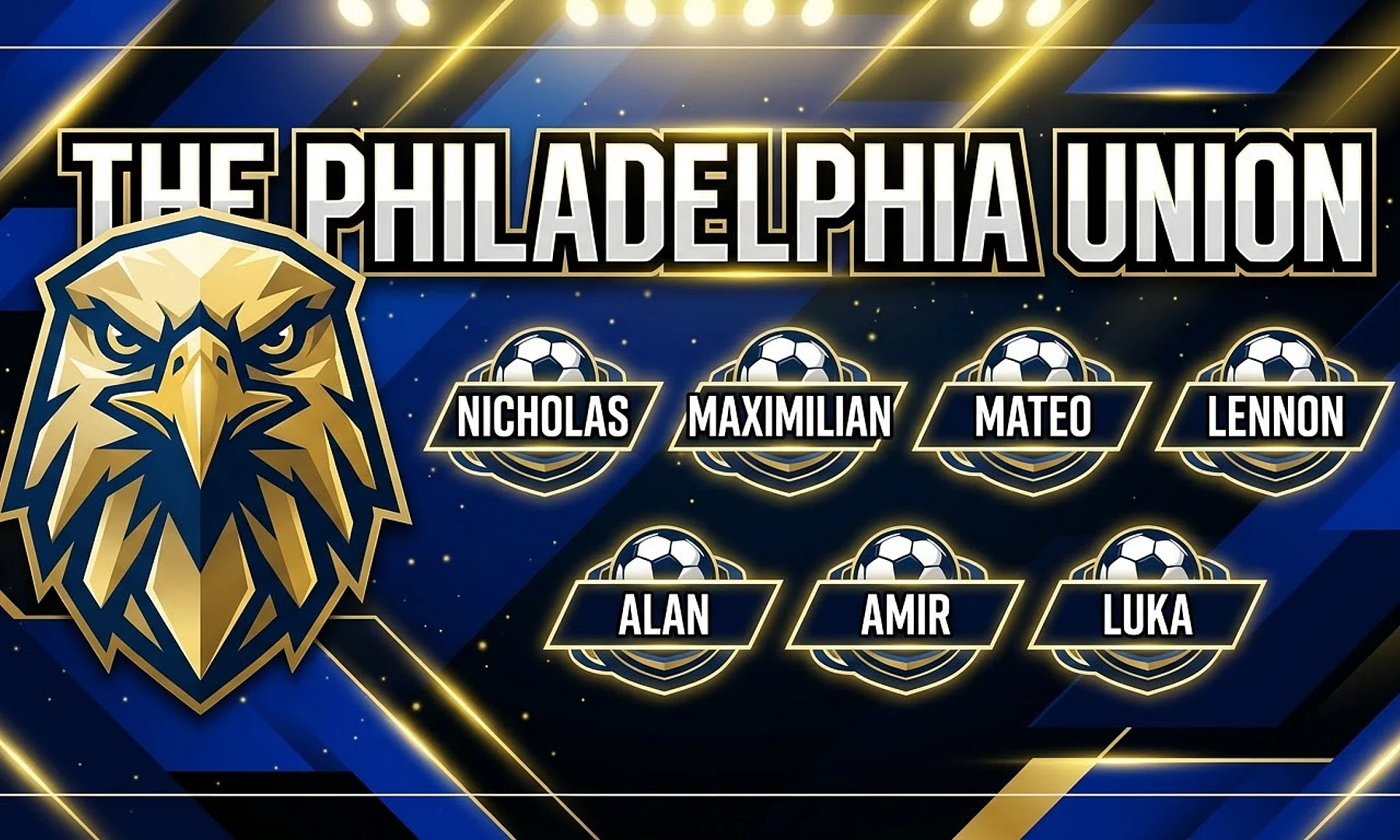 The Philadelphia Union soccer team banner created with AI