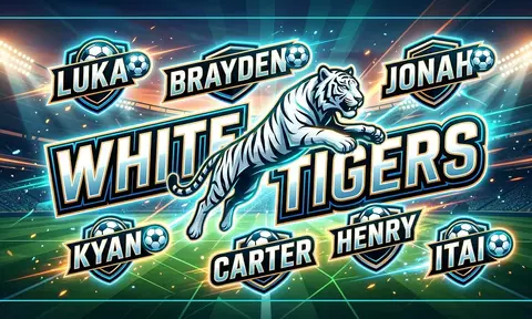 White Tigers Soccer AI image template