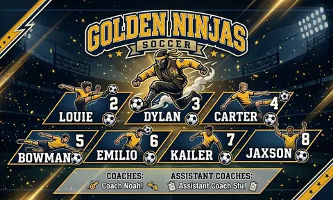 Golden Ninjas Soccer AI image template