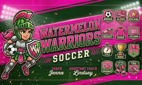 Watermelon Warriors Soccer AI image template
