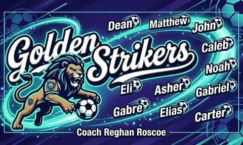 Golden Strikers Soccer AI image template