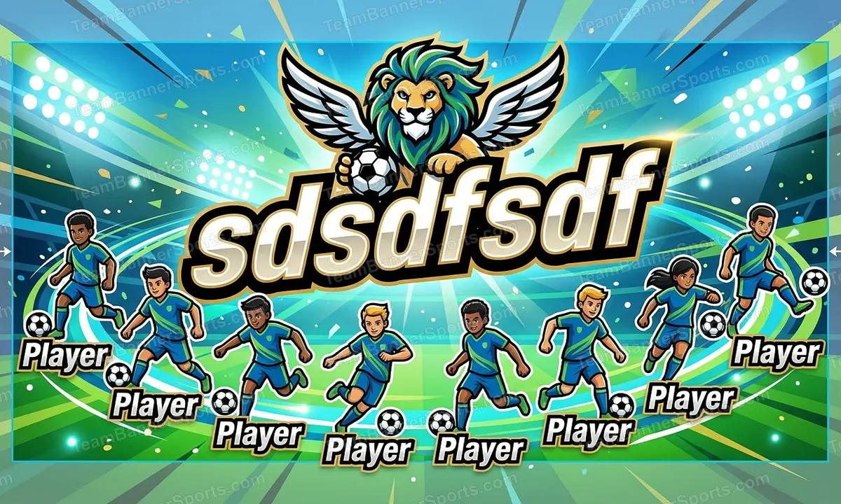 sdsdfsdf soccer team banner created with AI