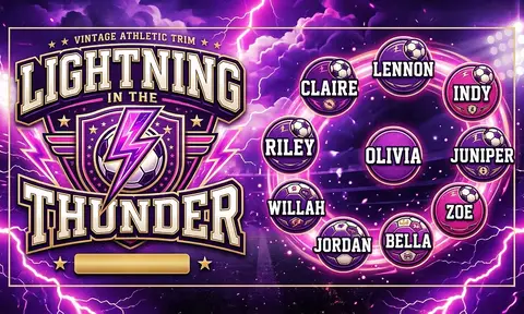 Lightning in the thunder Soccer AI image template