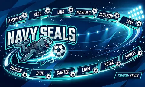 Navy Seals Soccer AI image template