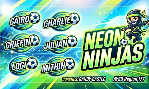 Neon Ninjas Soccer AI image template