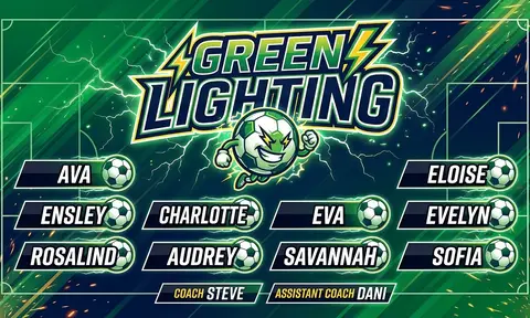 Green Lighting Soccer AI image template