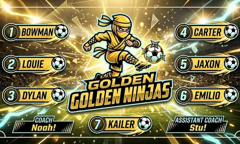 Golden Ninjas Soccer AI image template