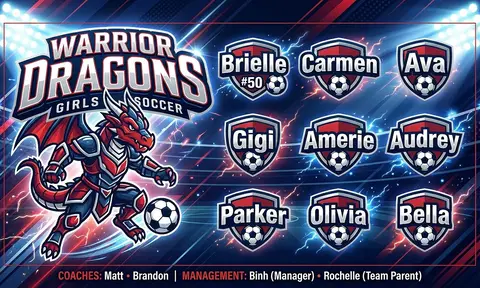 Warrior Dragons Soccer AI image template