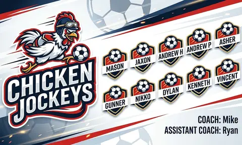 Chicken Jockeys Soccer AI image template