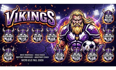 Vikings Soccer AI image template