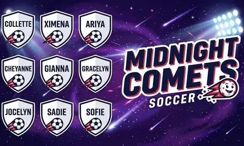 Midnight Comets Soccer AI image template