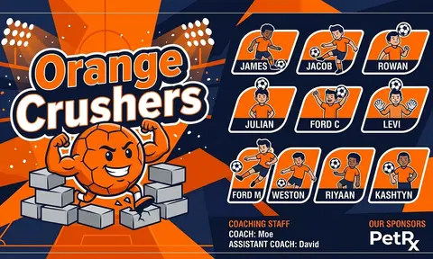 Orange Crushers Soccer AI image template