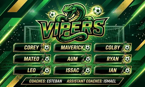 Vipers Soccer AI image template