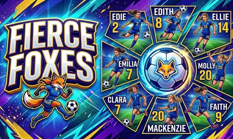 Fierce Foxes Soccer AI image template