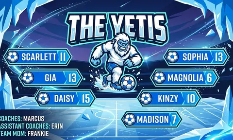 The Yetis Soccer AI image template