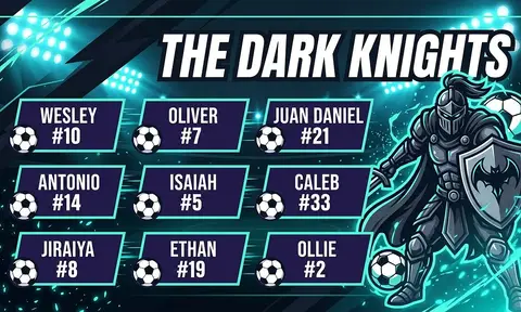 The Dark Knights Soccer AI image template