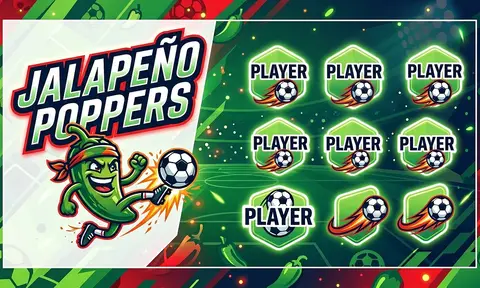 Jalapeno Poppers Soccer AI image template