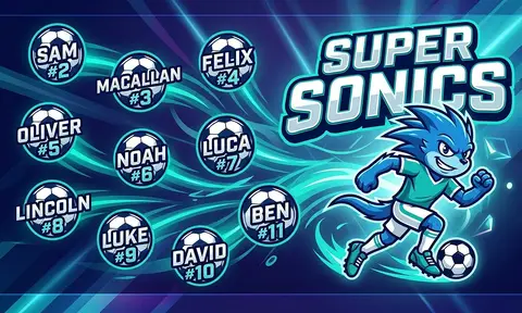 Super Sonics Soccer AI image template