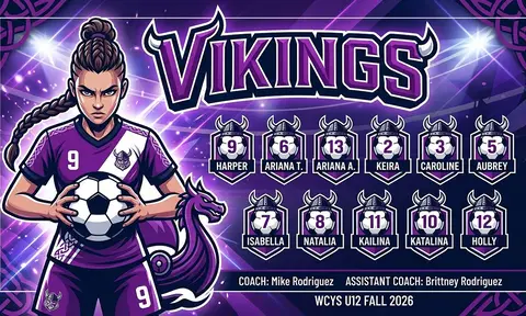 Vikings Soccer AI image template