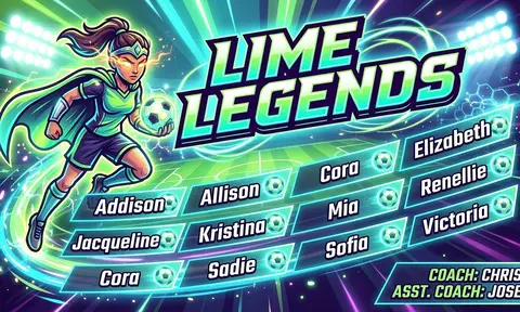 Lime Legends Soccer AI image template