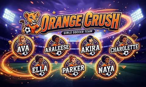 ORANGE CRUSH Soccer AI image template