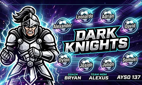 Dark knights Soccer AI image template