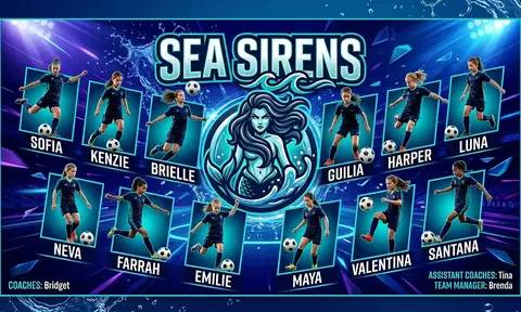 Sea Sirens Soccer AI image template
