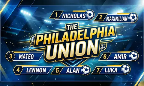 The Philadelphia Union Soccer AI image template