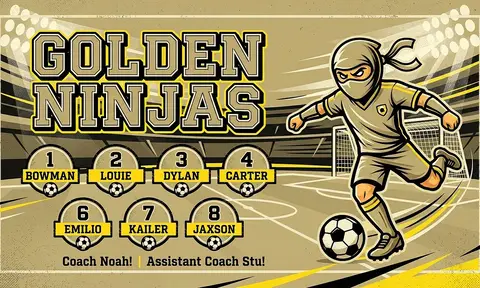 Golden Ninjas Soccer AI image template