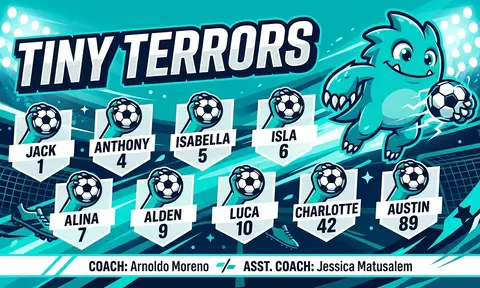 Tiny Terrors Soccer AI image template