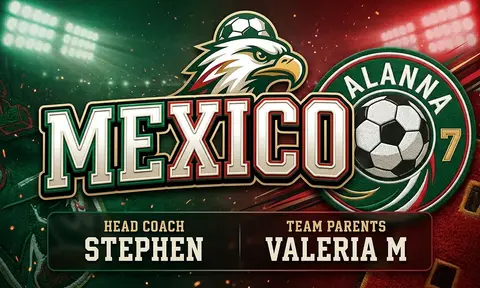 Mexico Soccer AI image template