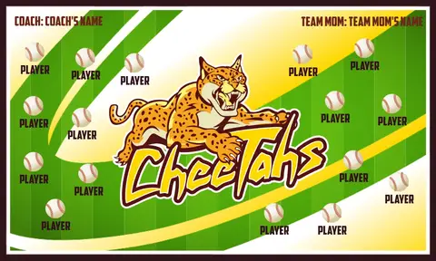 Cheetahs-green-yellow-hem-softball-banners-ideas-picture