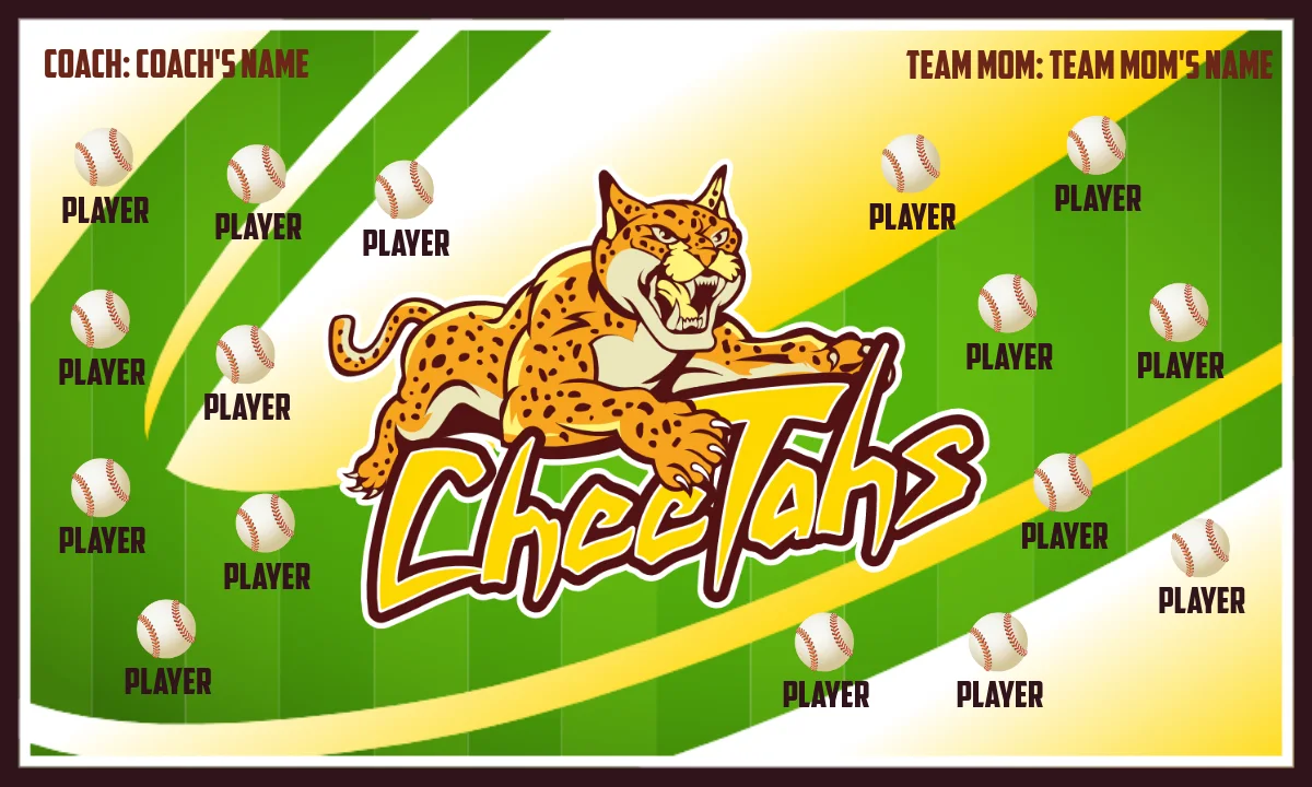 Cheetahs-green-yellow-hem-softball-banners-ideas-picture