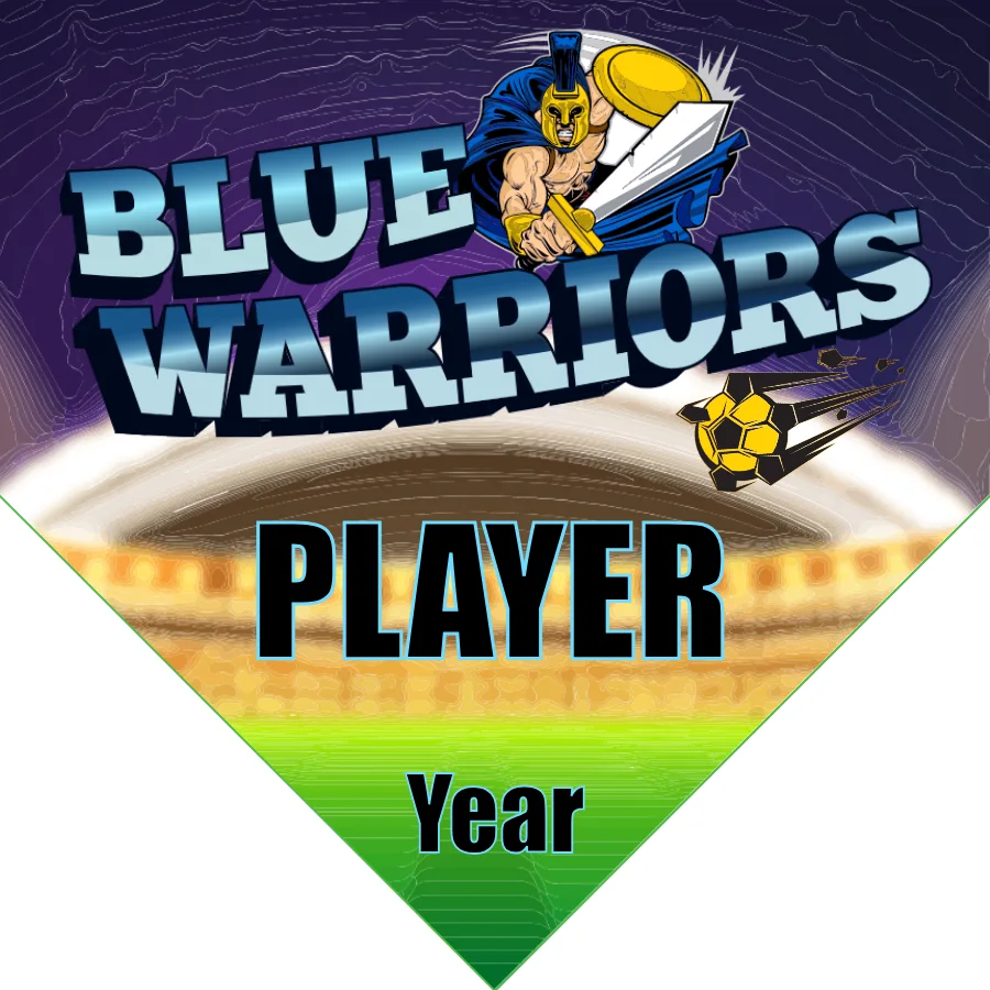 Warriors Blue Soccer Banner-soccer-banner-images-picture