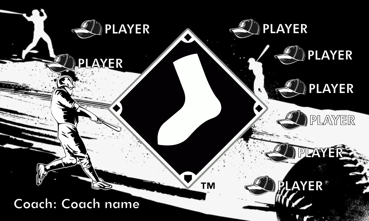 Chicago White Sox 2 Baseball Banner-baseball-banner-font-images