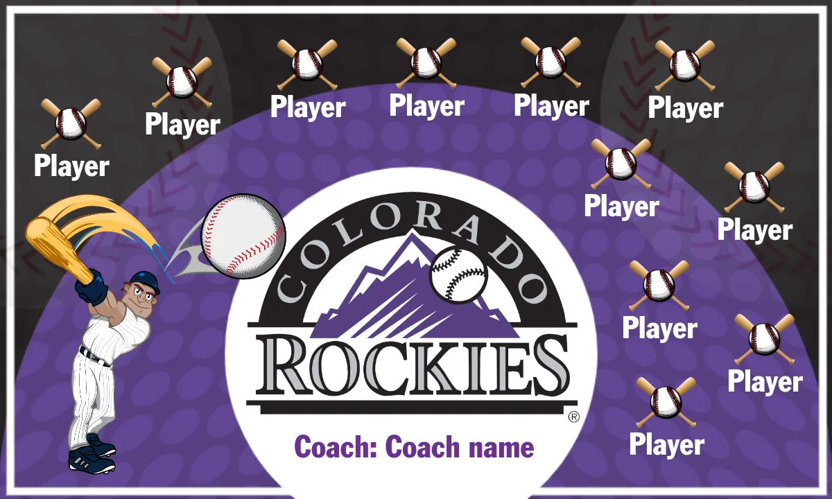 Rockies 3 Baseball Banner-baseball-banner-birthday-images