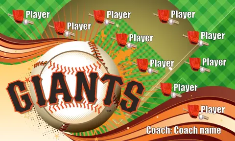 Giants Baseball Banner-airbrushed-softball-banners-picture