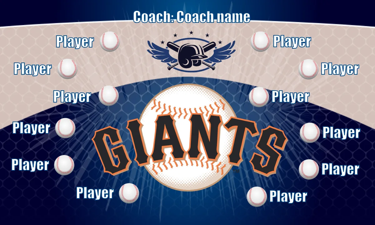 Giants 1 Baseball Banner-custom-softball-banner-picture